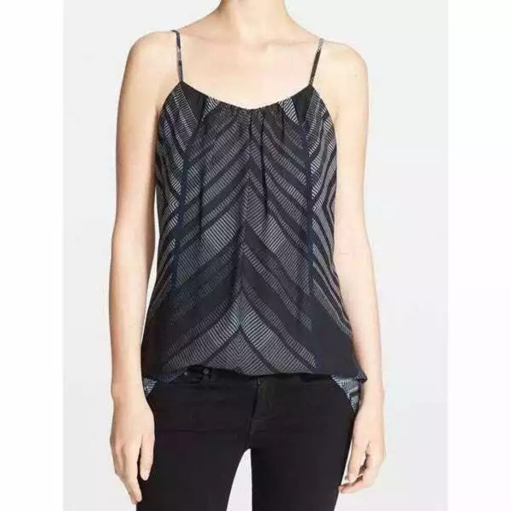 Vince Silk Graphic Print Cami